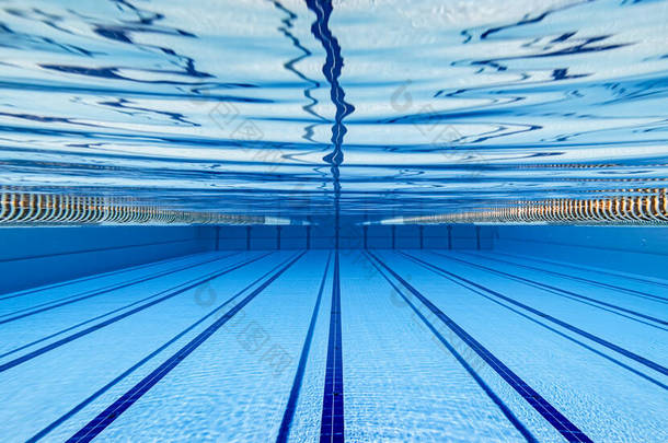 奥运会游泳池水下背景图.