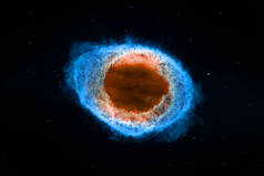 环星云，超新星核心脉冲星中子星。美国航天局提供的这一图像的要素.