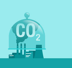 二氧化碳技术-圆顶玻璃器皿捕捉云彩