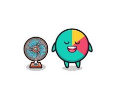 cute chart is standing in front of the fan , cute design