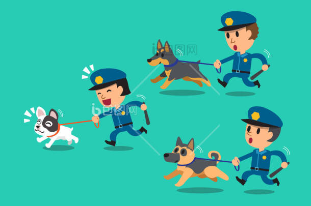 警察卡通卡通高清图片-警察卡通卡通素材-包图企业站