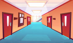 学校走廊、学院或大学走廊