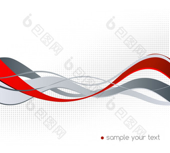 摘要颜色波设计元素摘要红色的和灰色的颜色波设计元素红色的波