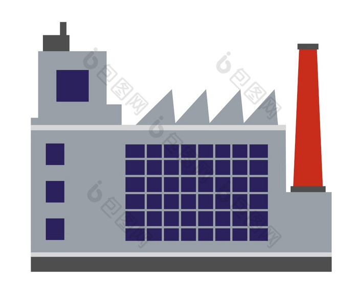 工业工厂城市建筑站技术工厂植物和制造业房子的现代城市工业工厂城市建筑站技术工厂