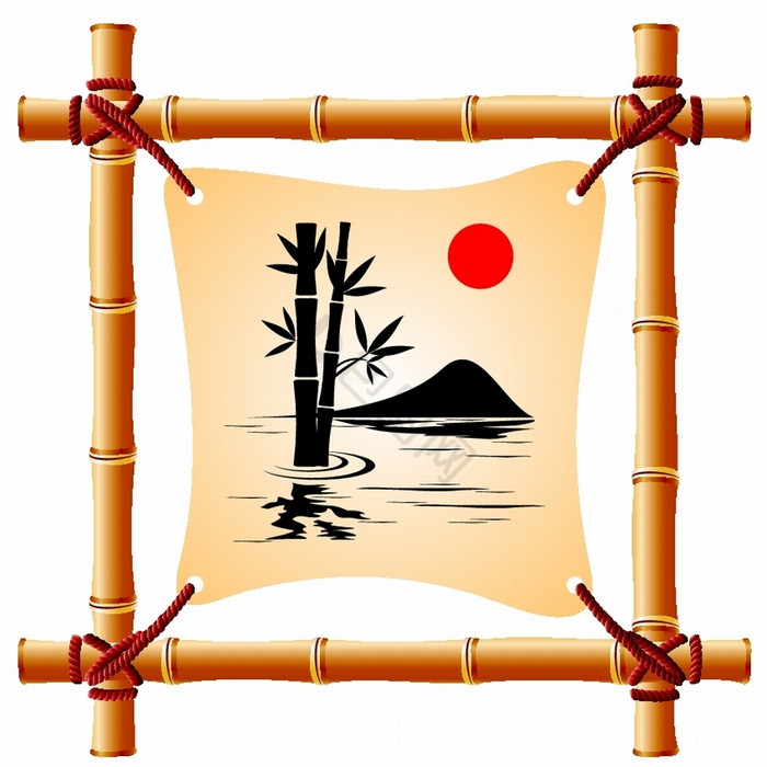 竹子框架图片