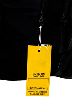 机场安全标签把携带行李