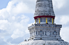 细节的巨大的寺庙复杂的什么PhraMahathat那空Thammarat