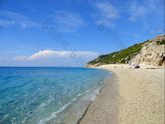 lefkada岛希腊米洛斯岛海滩海景观