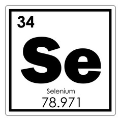 硒化学元素周期表格科学象征