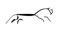 乌芬顿白色马古老的geoglyph象征插图