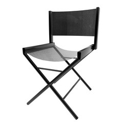 黑色的椅子孤立的在白色背景渲染
