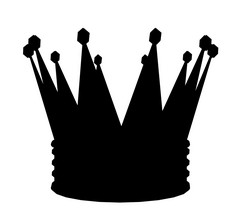 黑色的轮廓皇冠