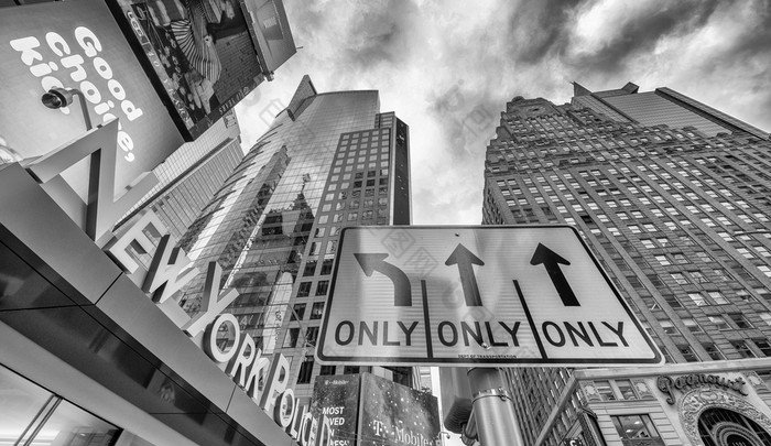 新纽约城市11月次广场广告冬天一天次广场主要旅游吸引力曼哈顿