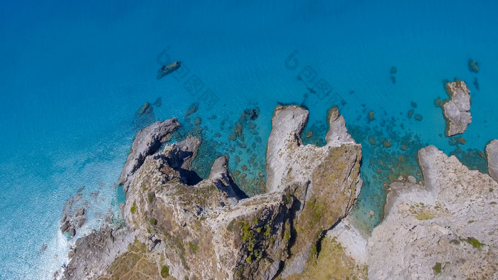 空中视图投诉 警察 课梵蒂冈美丽的海岸线卡拉布利亚意大利