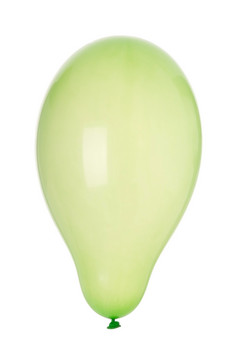 绿色充气气球孤立的白色背景