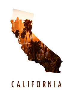 这些洛杉矶图片内部加州地图
