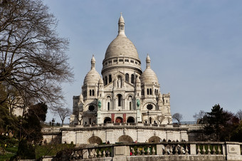教堂圣心心巴黎受欢迎的具有里程碑意义的的教堂位于的<strong>峰会</strong>的孤峰蒙马特的最高点的城市