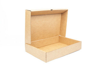 棕色（的）<strong>纸盒子</strong>白色孤立的backgroundpackshot工作室