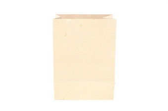 棕色（的）纸袋棕色（的）纸袋孤立的白色背景