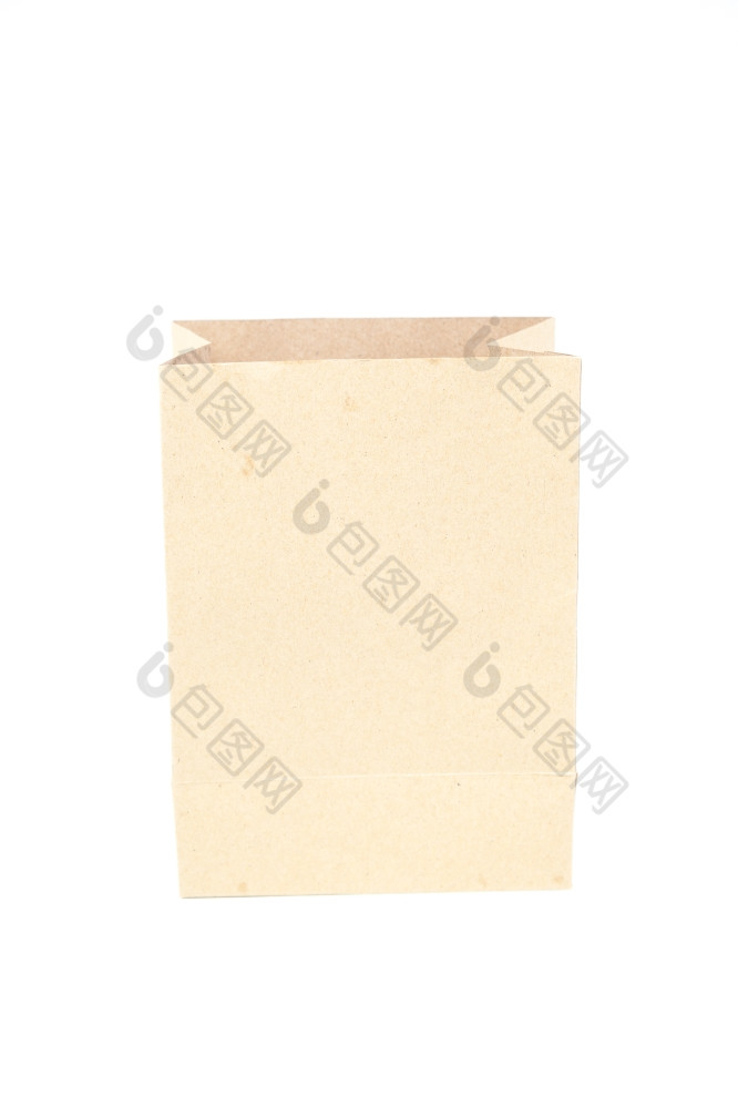 棕色（的）纸袋棕色（的）纸袋孤立的白色背景