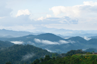 <strong>云雾</strong>山<strong>高山</strong>复杂的雾的早....而且晚上