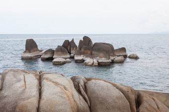 海滩祖父岩石Koh寒泰国旅行生活必需品