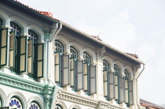 墙和窗户经典社区新加坡漂亮的设计