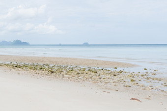 海和沙子海滩<strong>清晰</strong>的天空和水晶<strong>清晰</strong>的水域海泰国