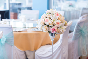 <strong>花瓶</strong>花观赏花的婚礼装修的宴会的酒店的婚礼