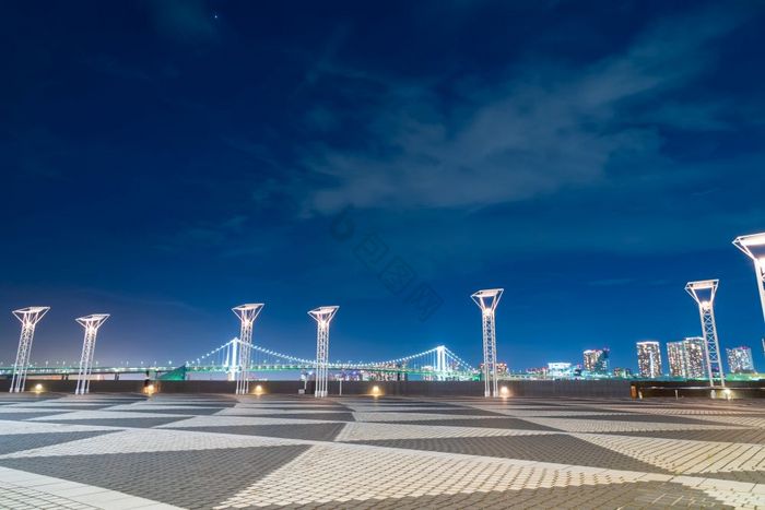 彩虹桥那天晚上东京城市暮光之城和黄昏东京图片