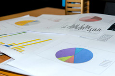 业务文档金融图表和图