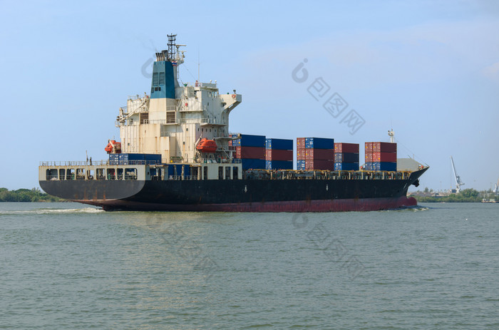 容器货物船的海洋运费运输