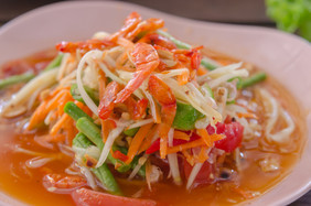泰国木瓜沙拉菜