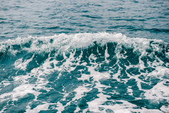 特写镜头海洋波为背景