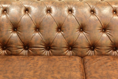 棕色（的）沙发皮革背景纹理