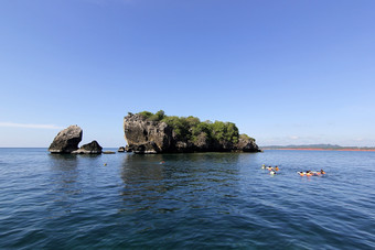 景观照片集团名潜水员热带海泰国