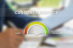 优秀的客户服务规规模与模糊背景优秀的客户服务规规模