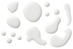 牛奶孤立的白色背景前视图
