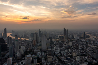 空中视图曼谷城市泰国