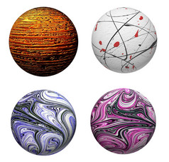 集合有吸引力的装饰彩色的球合适的为圣诞节而且更多的