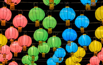 中国人灯笼装饰为中国人新一年节日
