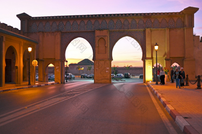 非盈利系统摩洛哥10月章布耶路德门的老麦地那仙女《暮光之城》仙女摩洛哥非洲
