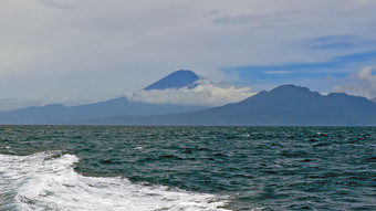 山伟大的巴厘岛印尼从的巴厘岛海