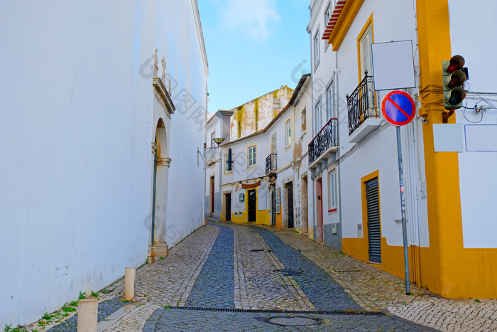 老传统的葡萄牙语街拉各斯的阿尔加夫葡萄牙