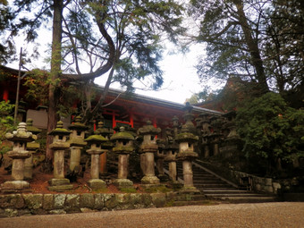 石头灯笼周围<strong>春日</strong>神社奈良