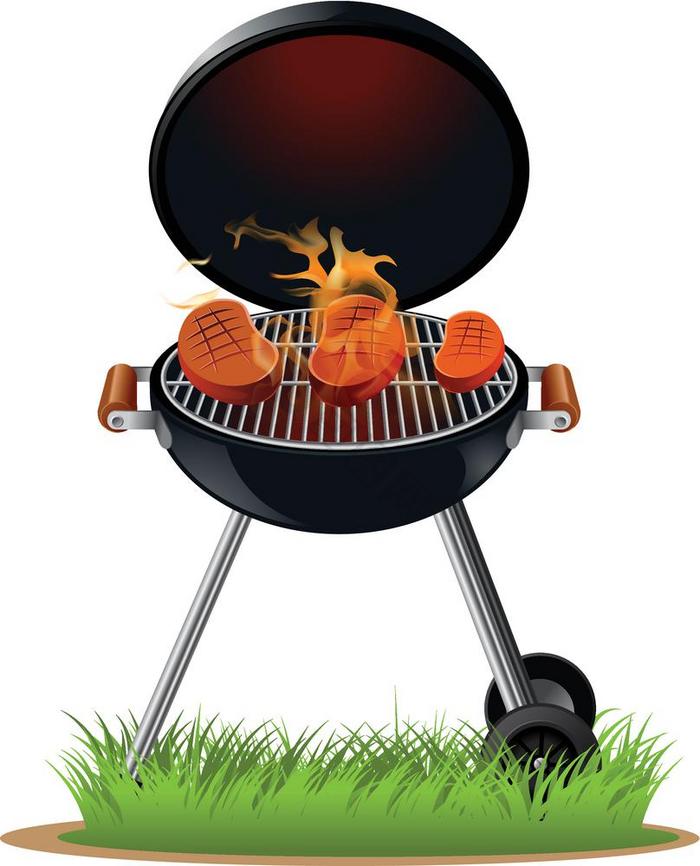 烧烤肉向量图像烧烤肉的火图片
