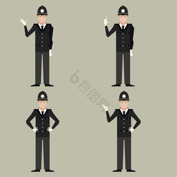 集英国警察但向量图像的集英国警察图片