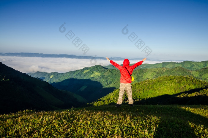 男人。的山峰