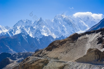 beuatiful景观北部巴基斯坦优先偿还地区喀喇昆仑山巴基斯坦