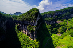 五龙岩溶石灰石岩石形成longshui喉咙difeng重要的组成部分的五龙岩溶世界自然遗产中国